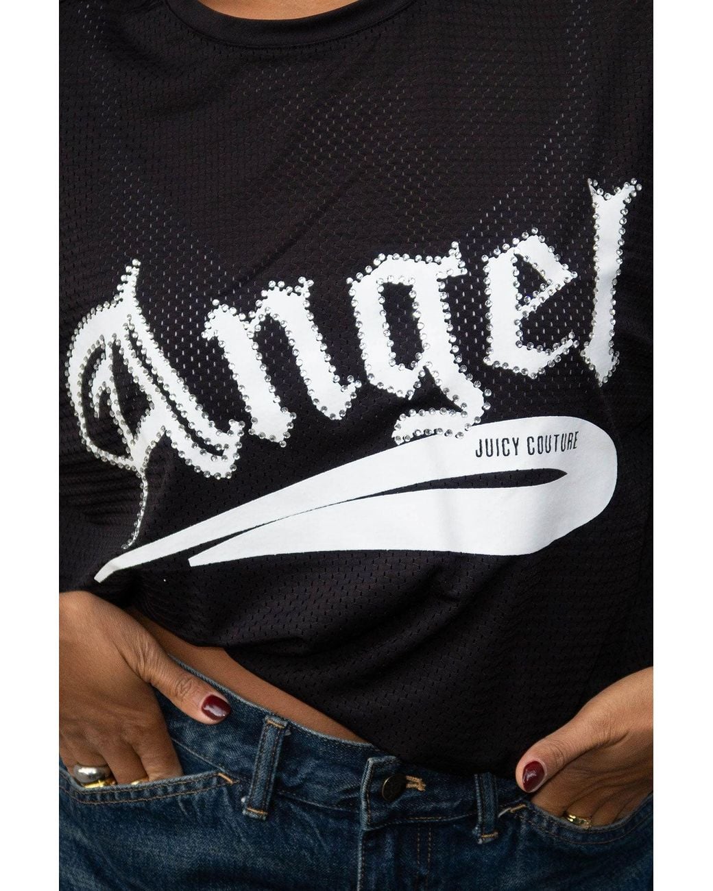 Juicy Couture Black Angel Couture Oversized Tee Dress