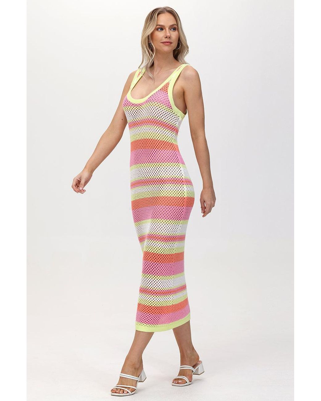 Juicy Couture Multicolor Crochet Maxi Dress