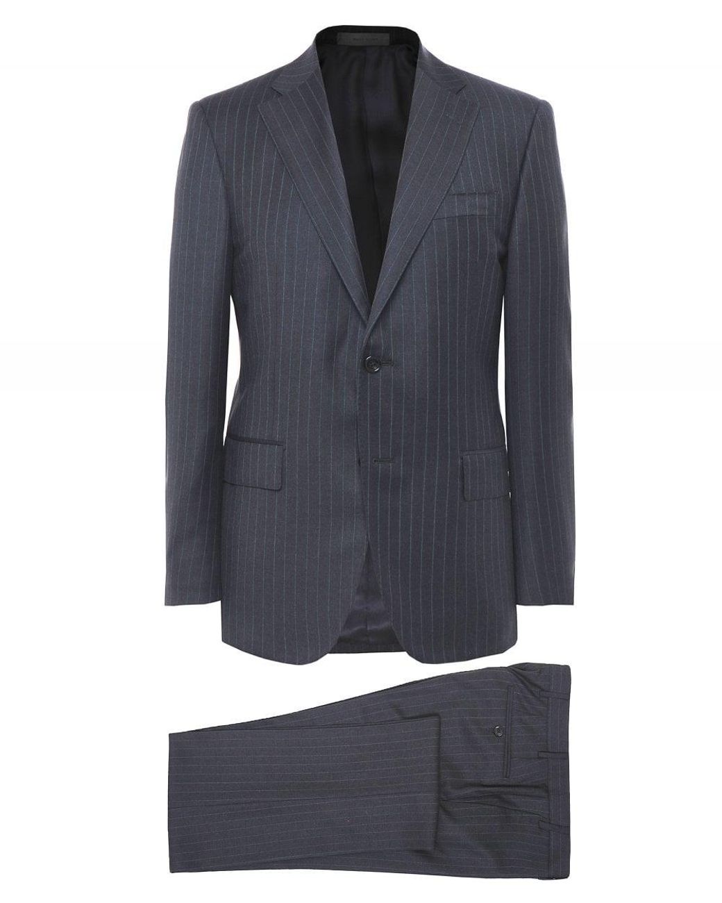 Corneliani Virgin Wool Pinstripe Suit in Gray (Blue) for Men - Save 56% ...