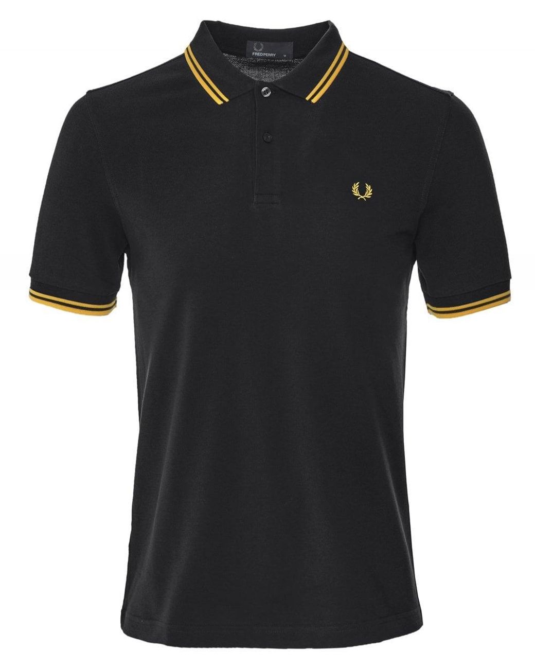 Fred Perry Twin Tipped Polo Shirt M3600 506 in Black for Men - Lyst