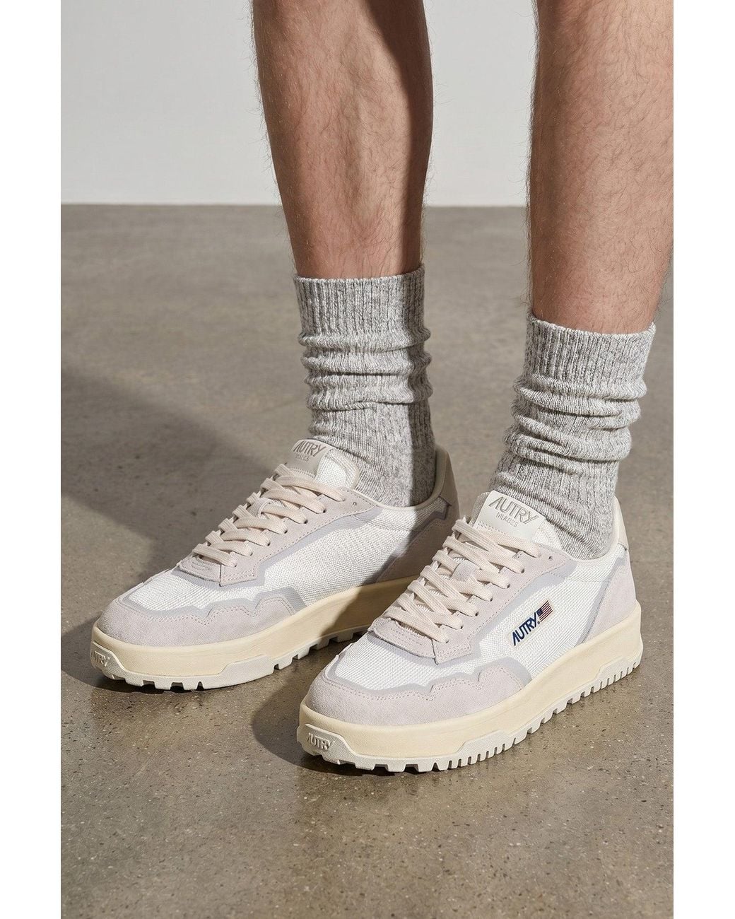 Autry Wildpace Low Sneaker Mit Suede-Einsätzen in Gray für Herren