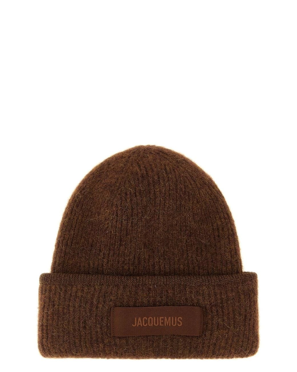 Jacquemus Brown Le Bonnet Gros-Grain Beanie for men
