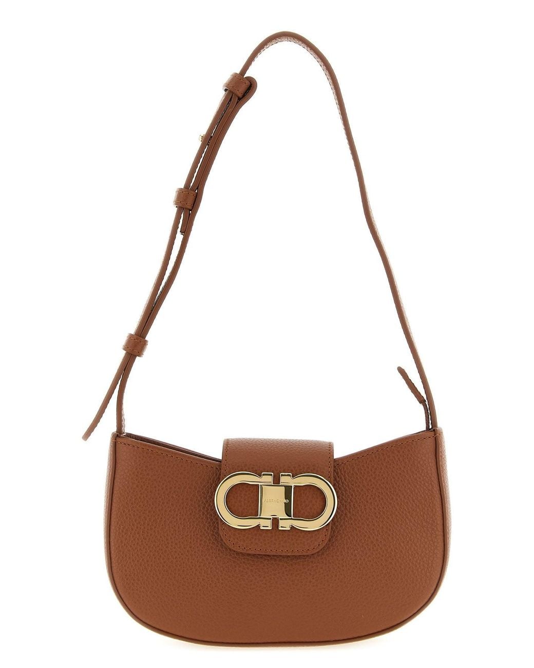Ferragamo Brown Gabry Mini Shoulder Bag