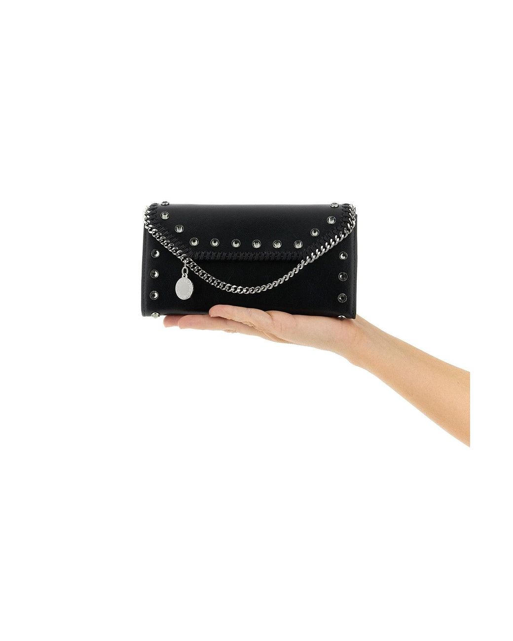 Stella McCartney Gray 'Continental Falabella' Wallet
