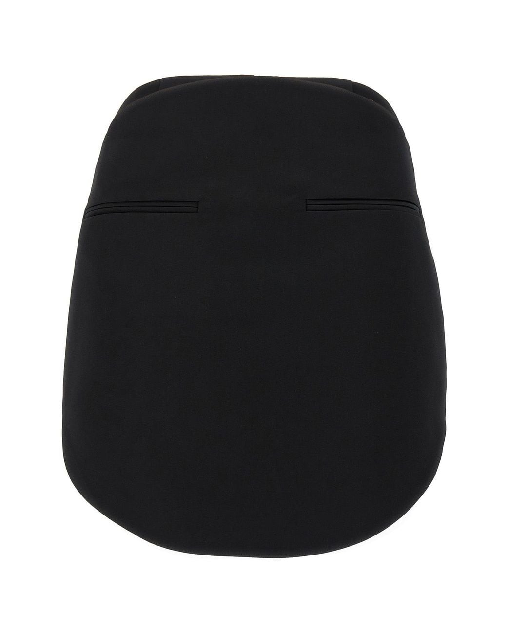 Courreges Black Skirt 'Circle Satin Mini Skirt'