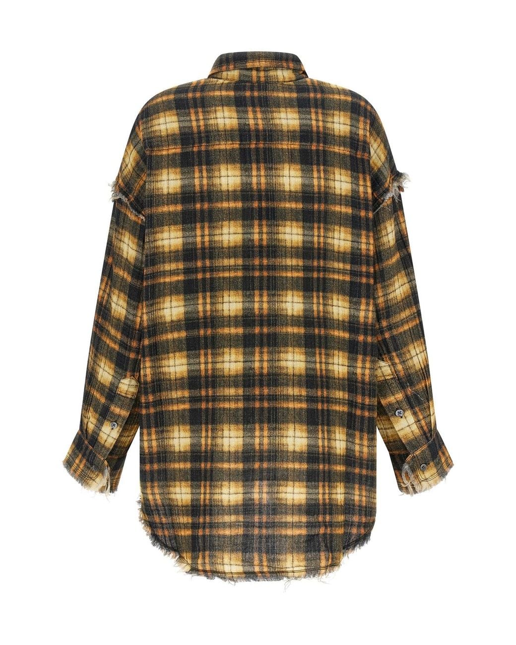 R13 Brown Shirt With Shredded Details