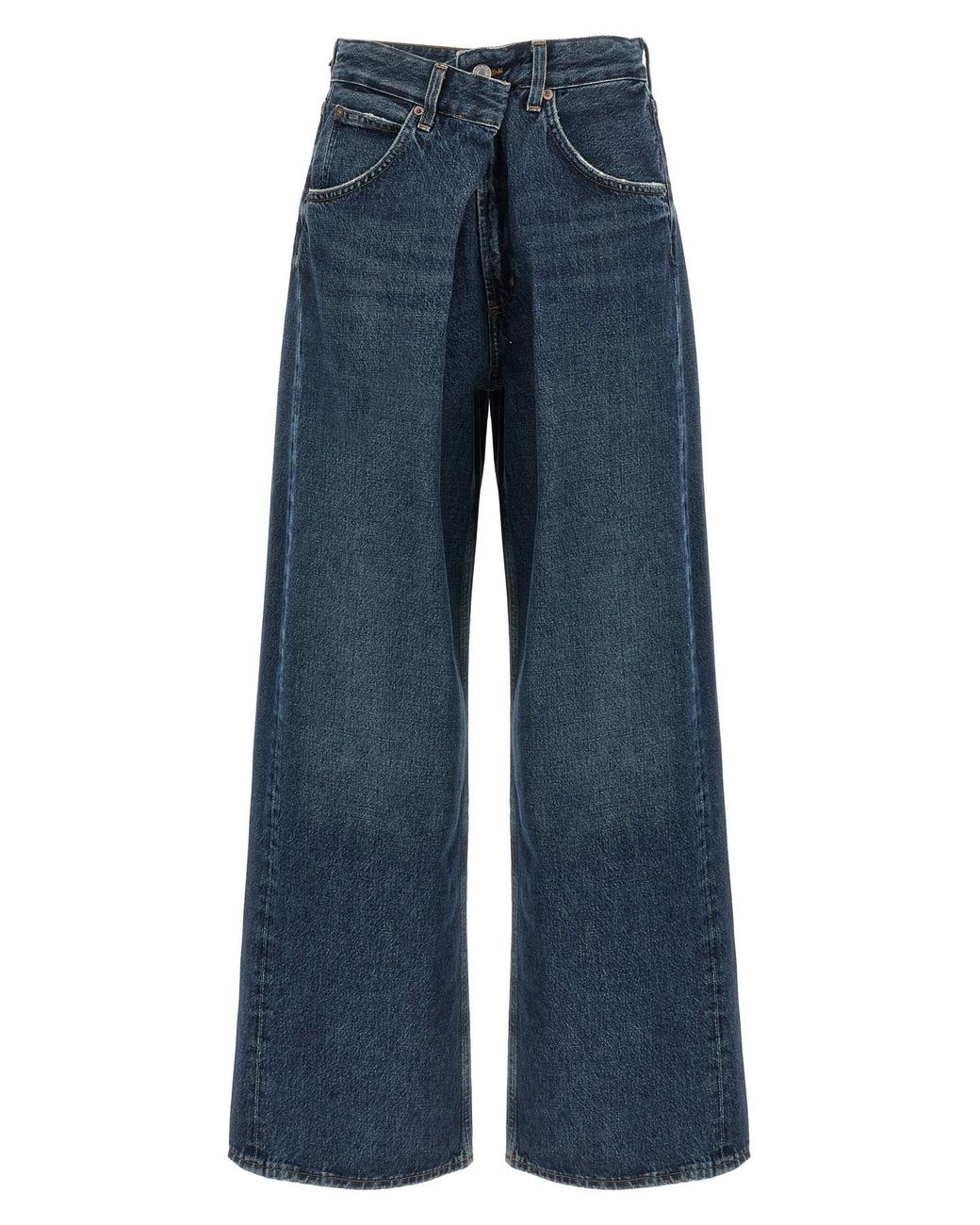 Agolde Blue 'vana Fold' Jeans