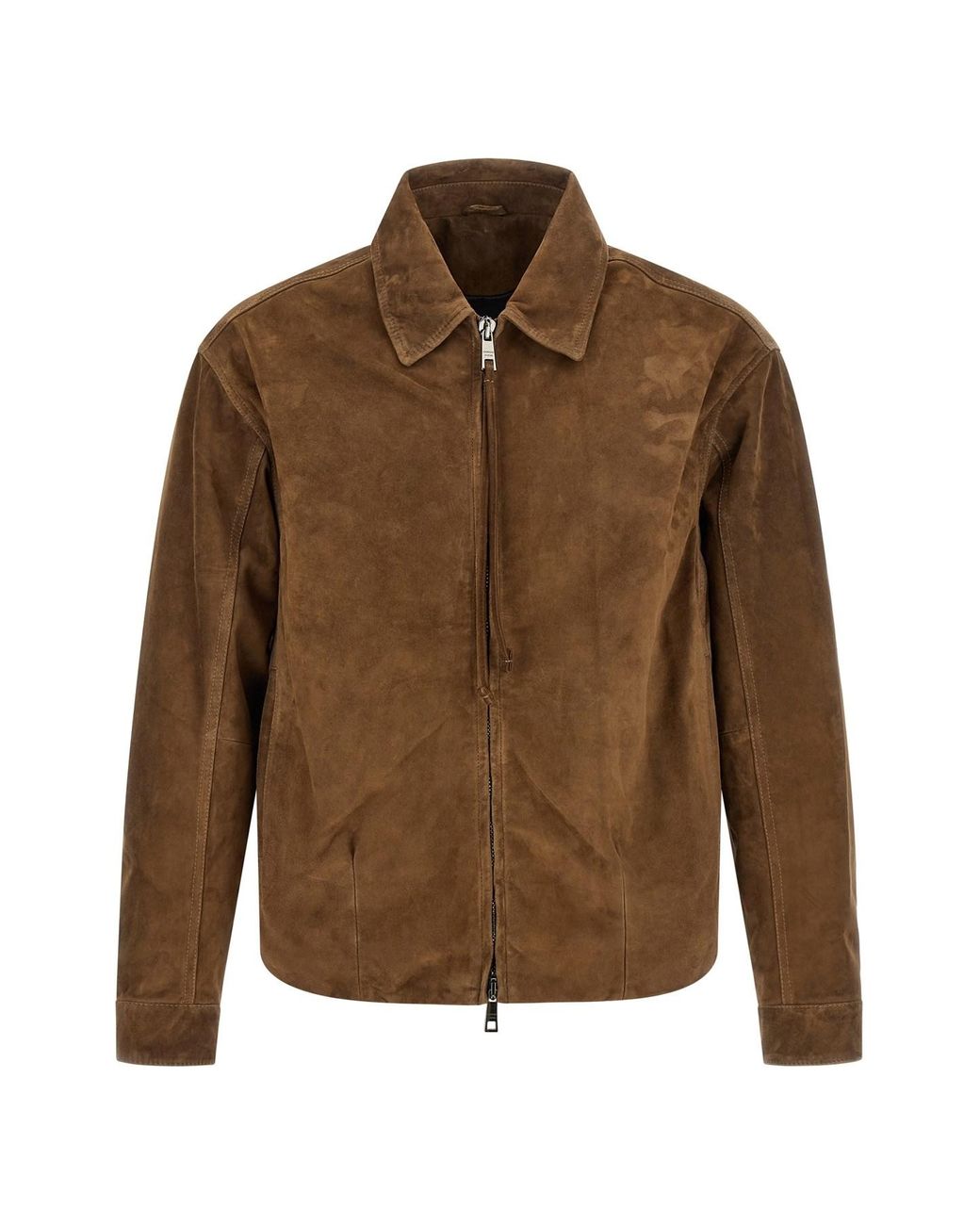 Giorgio Brato Brown Suede Jacket for men