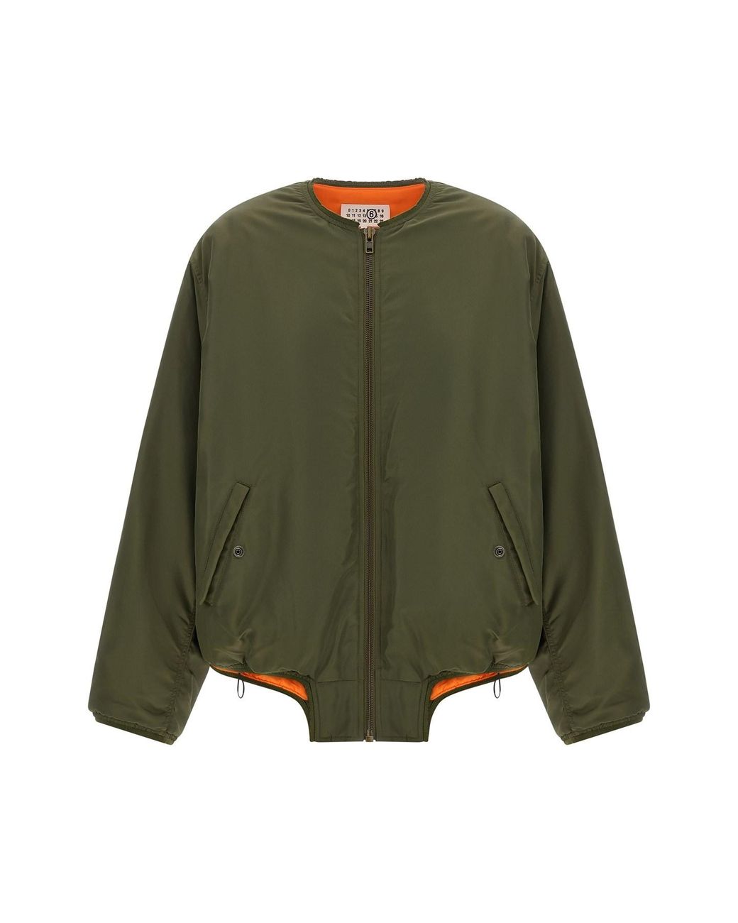 MM6 by Maison Margiela Green Sculptural Hem Jacket