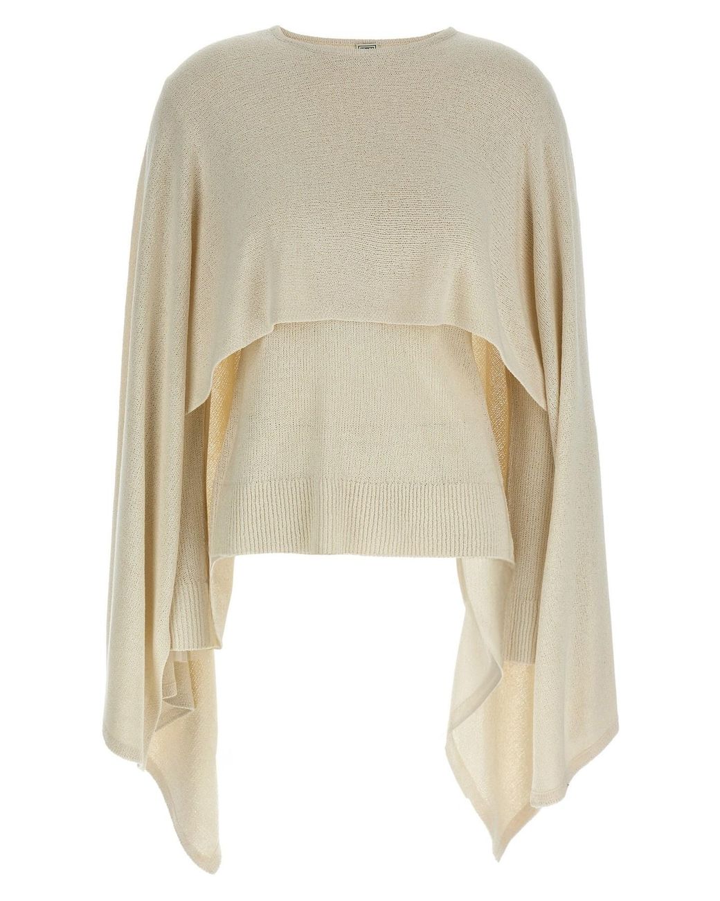 Totême White 'cape' Sweater
