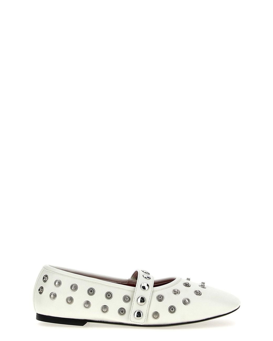 Stella McCartney White 'Ryder' Ballet Flats