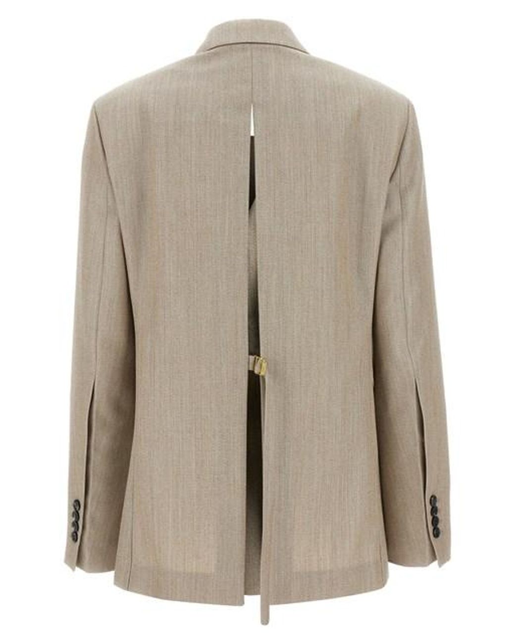 Maxi Split Blazer Blazers-Donna di AMI in Natural