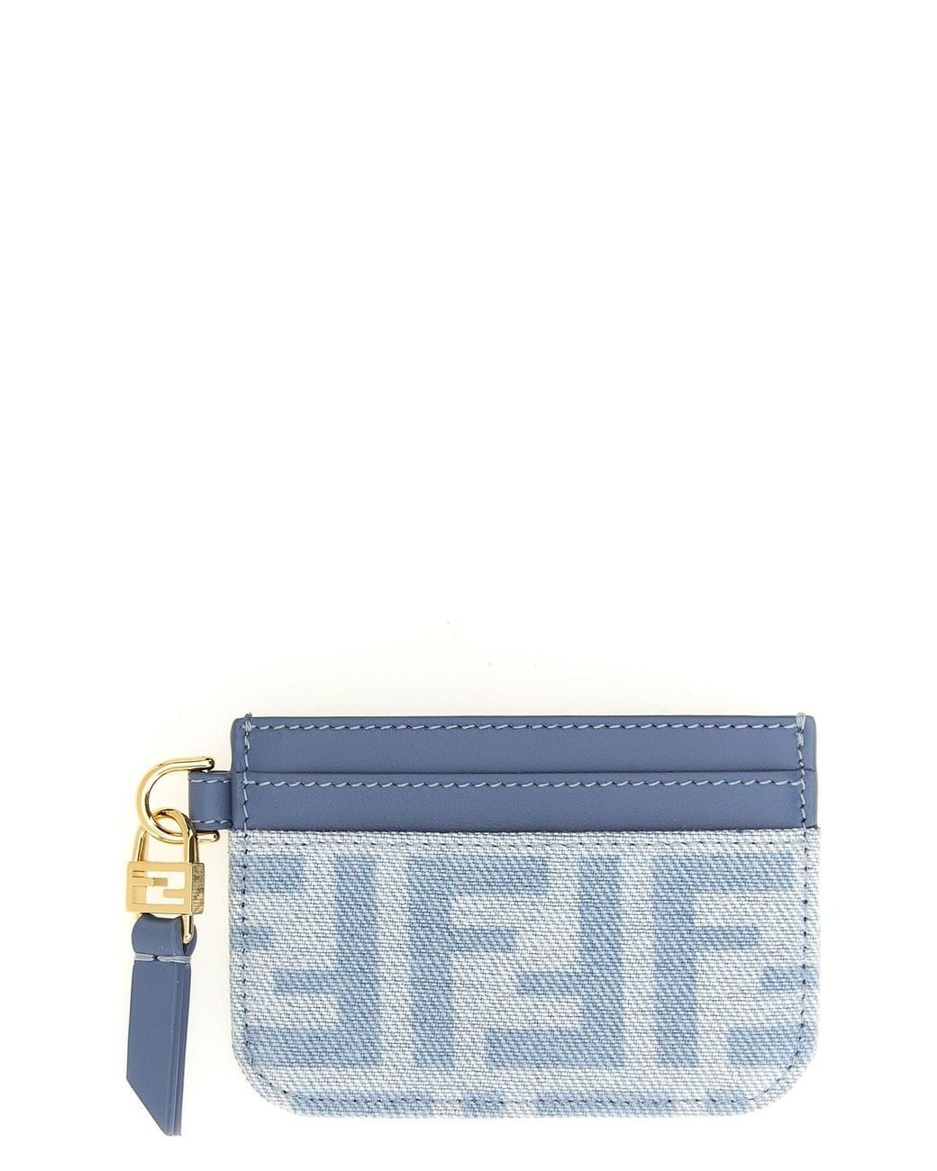 Fendi Blue 'baguette' Card Holder