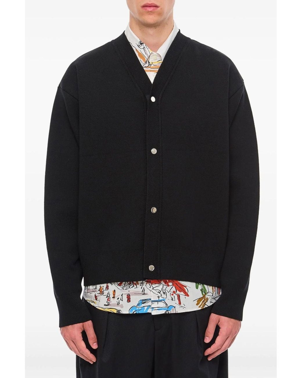 Jacquemus Black Cardigan 'Le Cardigan Doppio' for men