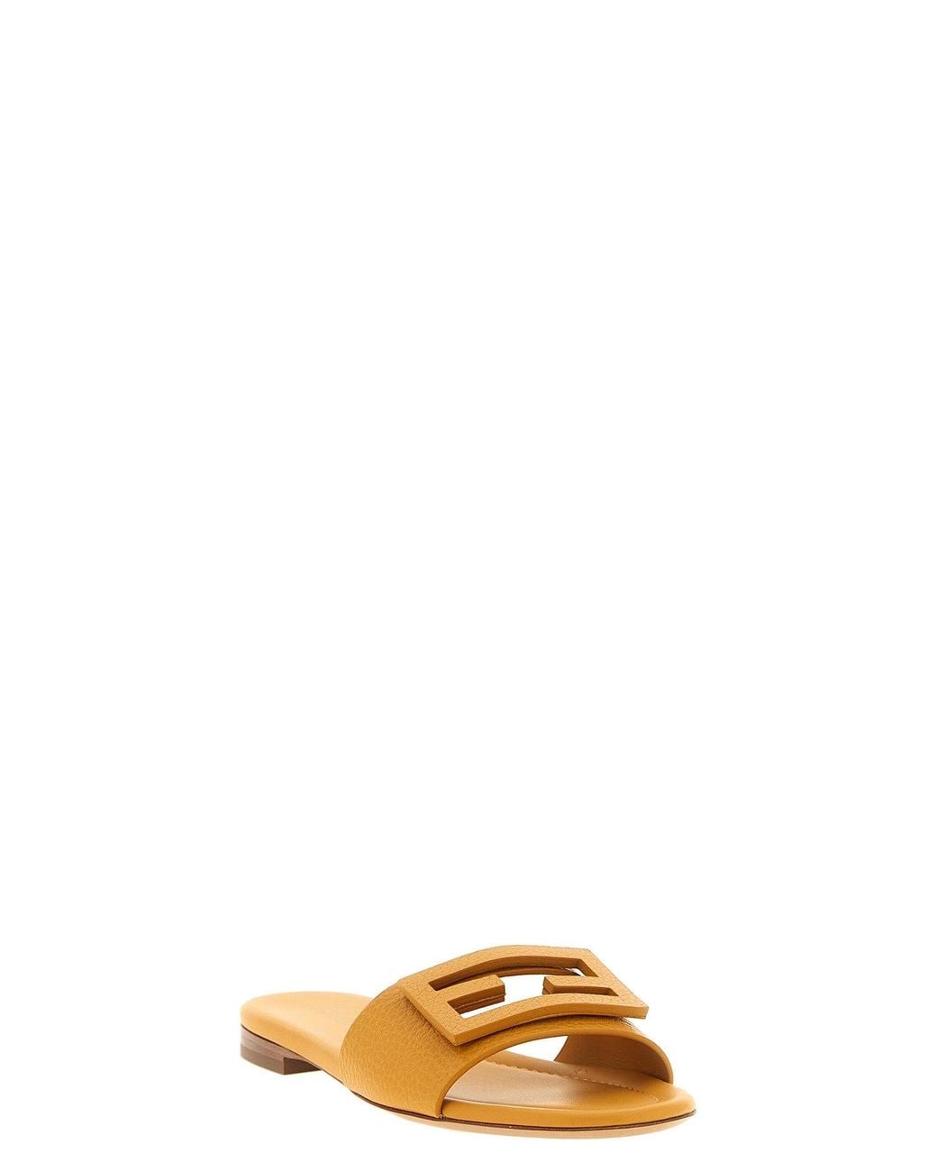 Fendi Yellow "Tube" Slide