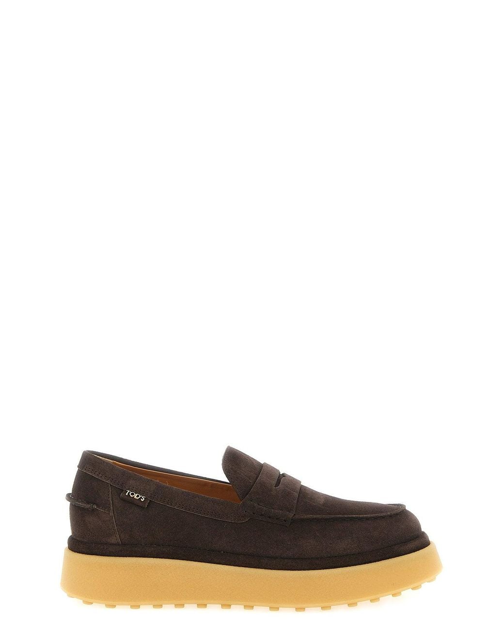 Tod's White Suede Loafer