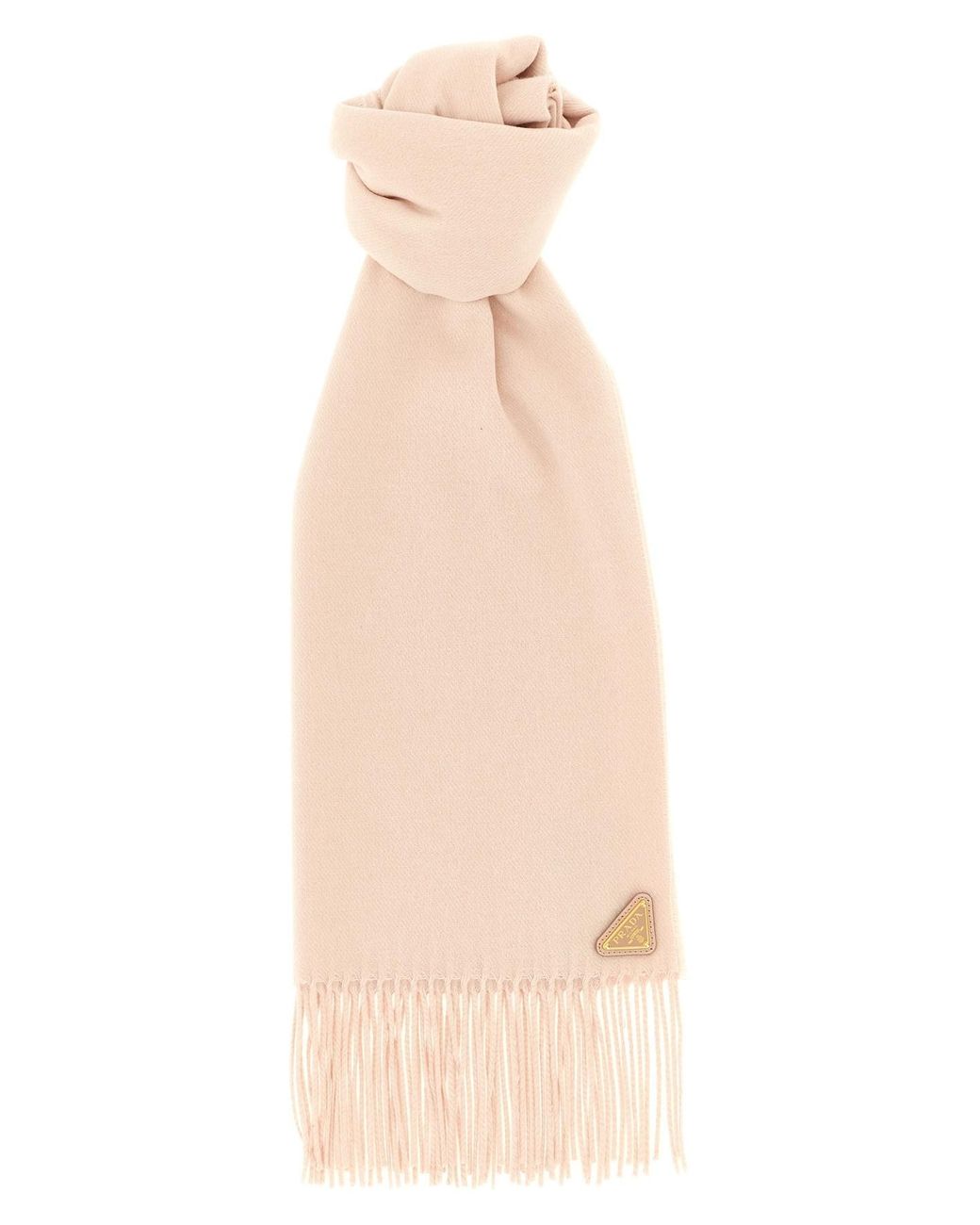 Prada Natural Silk And Cashmere Scarf
