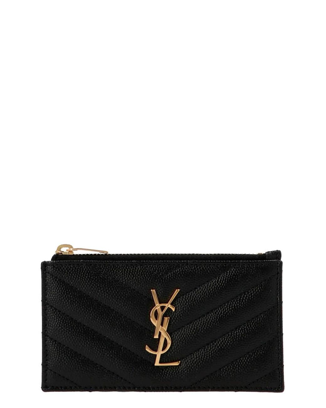 Saint Laurent Black Card Holder 'Monogram'