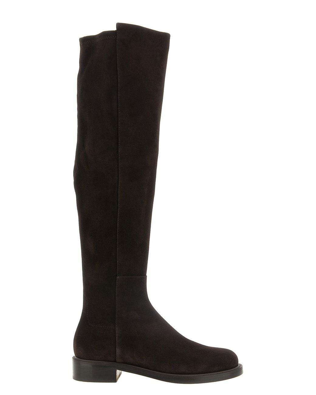 Stuart Weitzman Black Suede '5050 Gisele' Over-The-Knee Boots