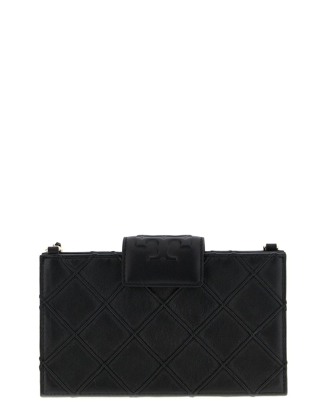 Tory Burch Black Wallet 'Fleming'