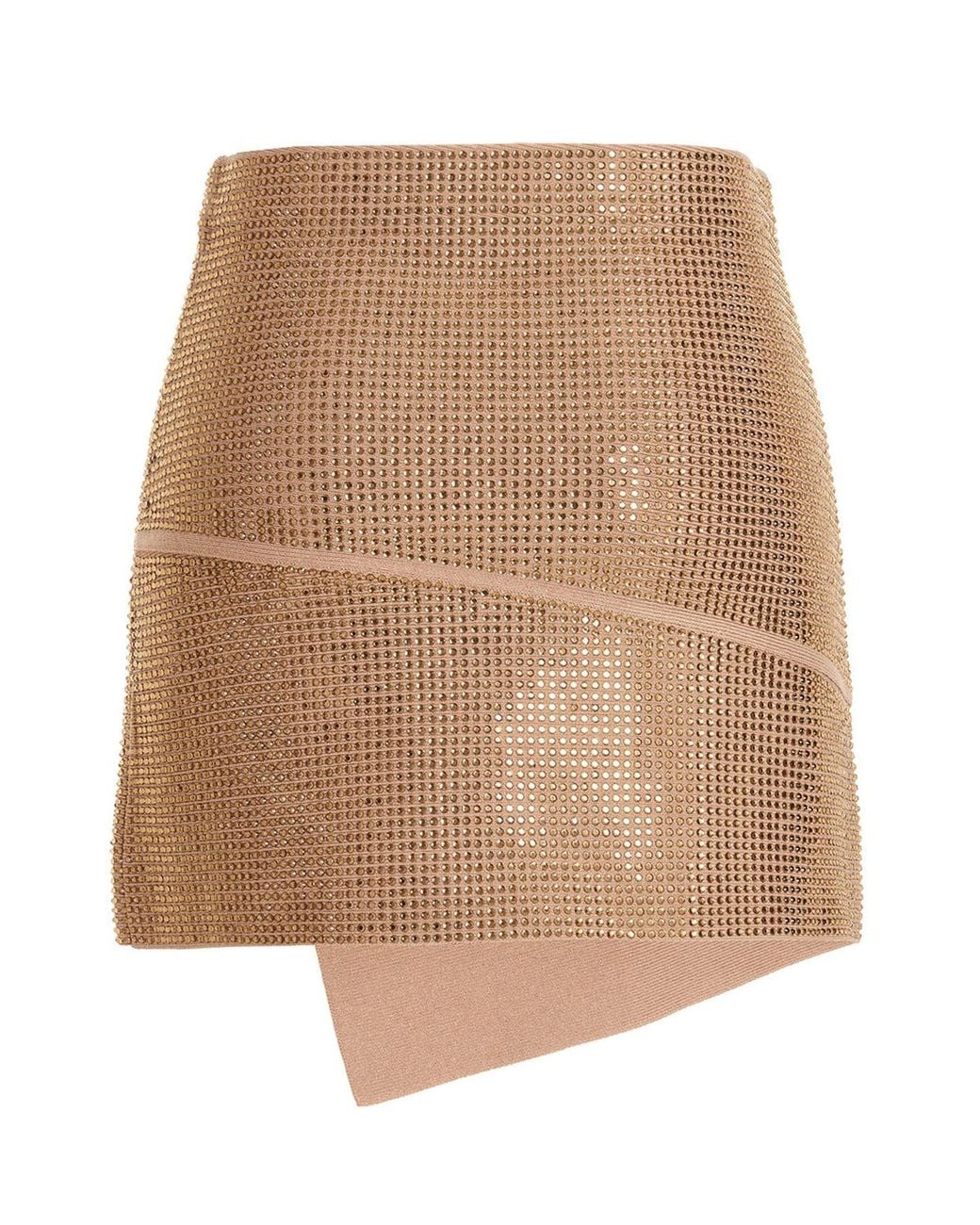 ANDREA ADAMO Natural Andreādamo Mini Skirt