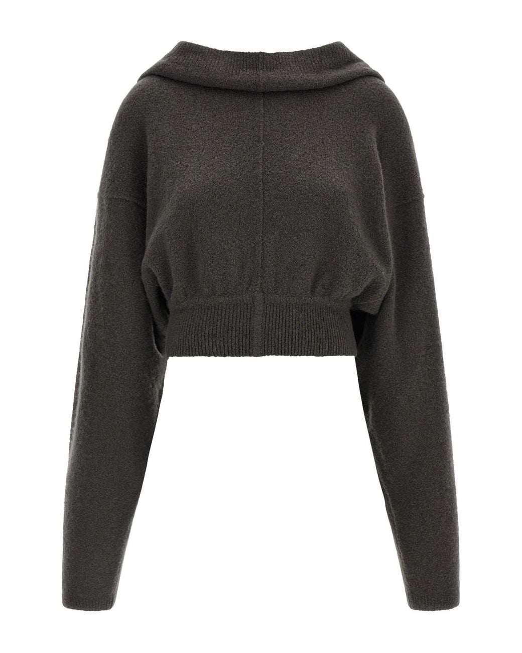 Rick Owens Black 'tower Pull' Hoodie
