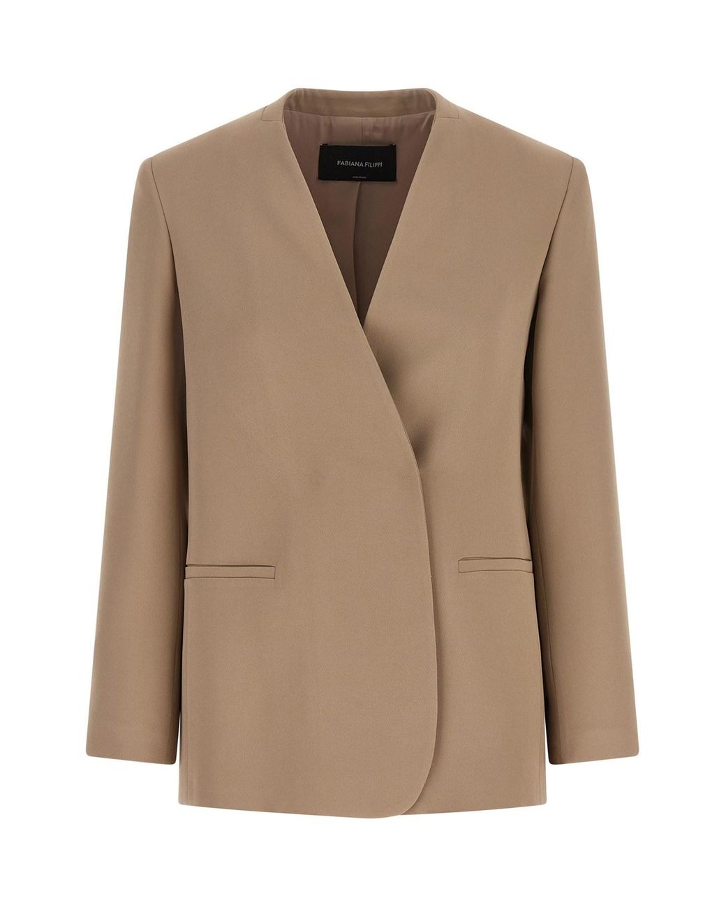 Fabiana Filippi Natural Twill Blazer
