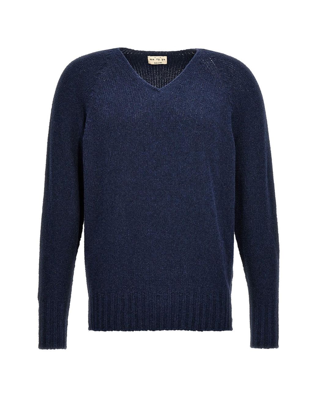 Ma'ry'ya Blue V-neck Sweater for men