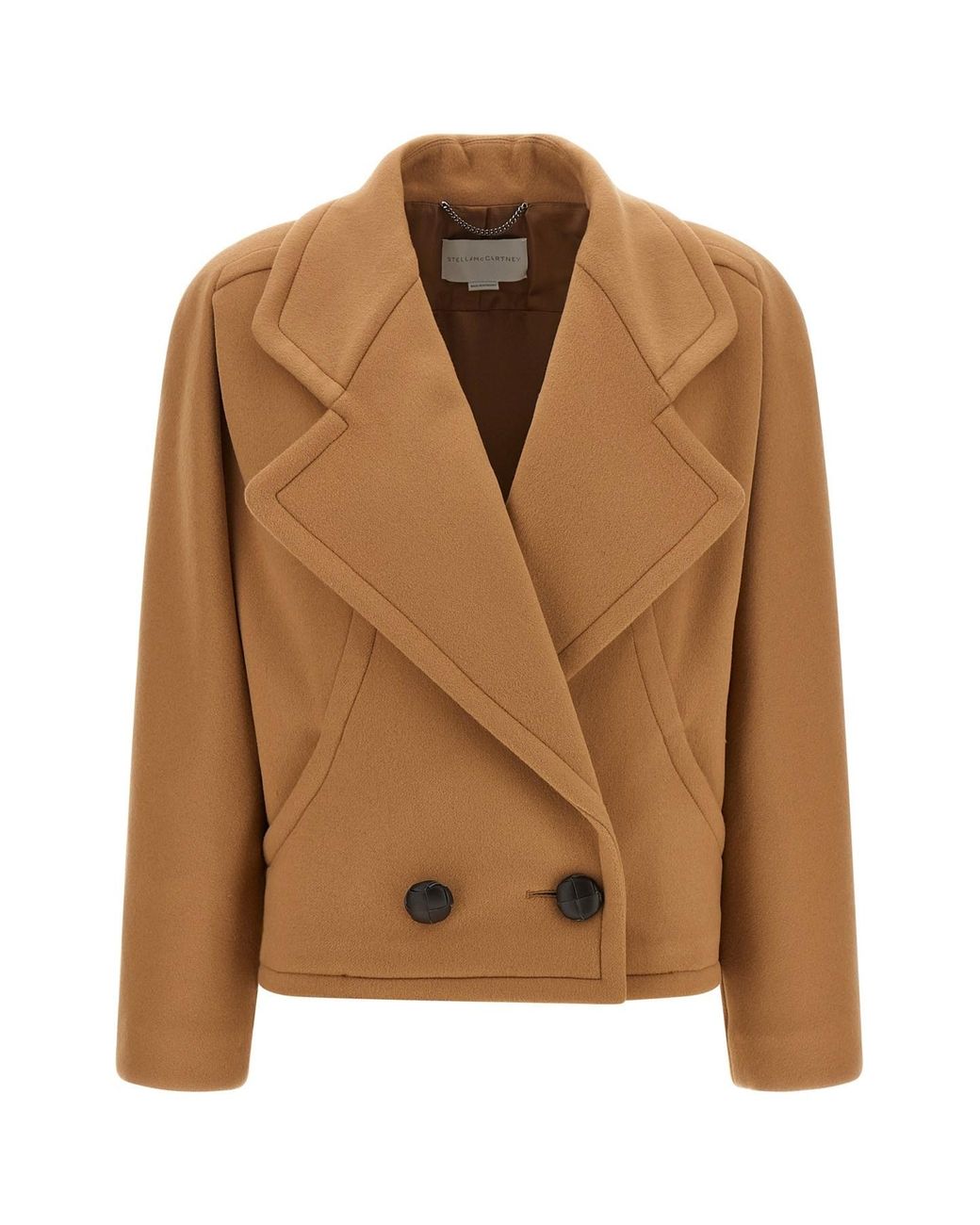 Stella McCartney Brown Double-breasted Coat