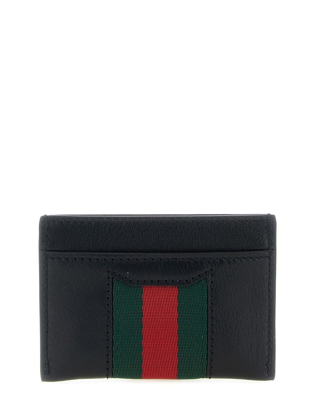 Gucci Black Cardholder With Horsebit Hardware