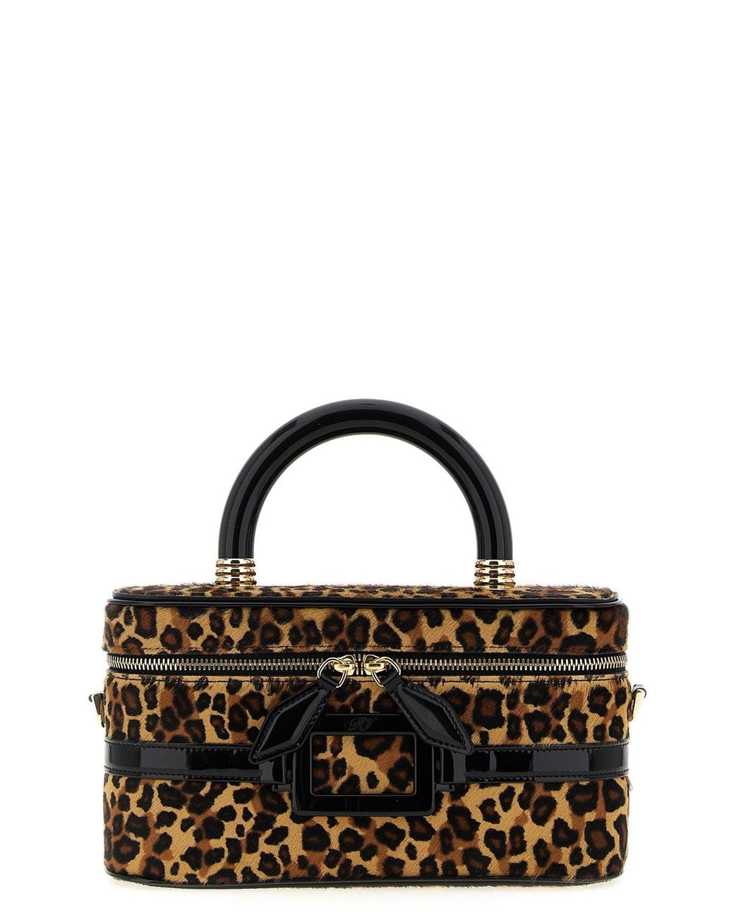 Roger Vivier Black 'Belle Vivier Vanity Mini' Handbag
