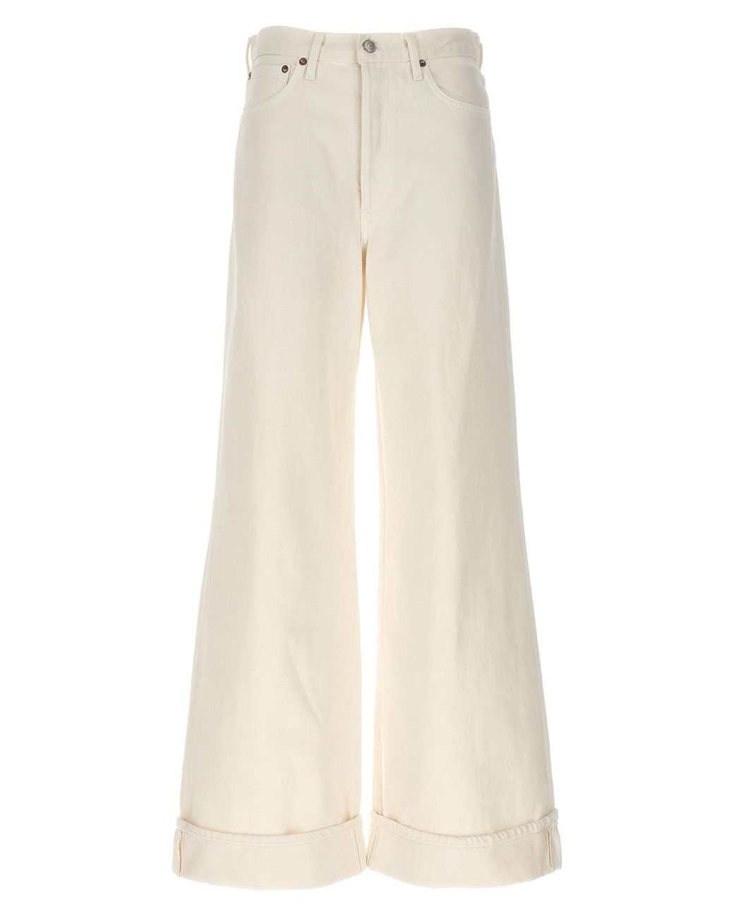 Agolde White 'dame' Jeans