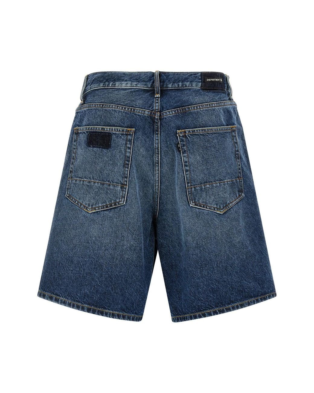 Department 5 Blue Trousers With Logo Patch for men