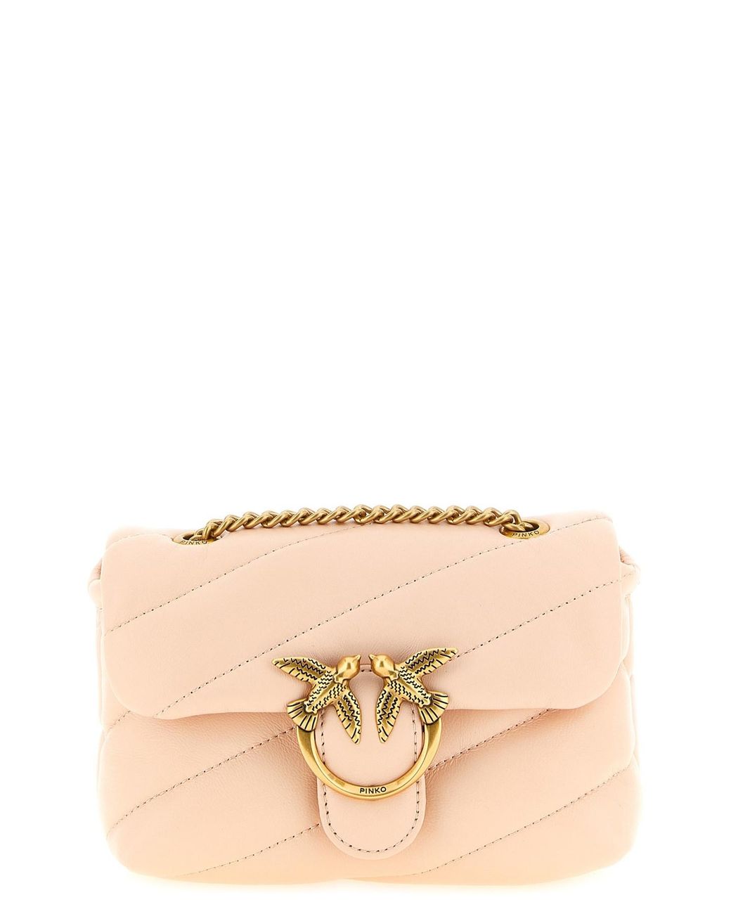 Pinko Natural 'love Bag Puff' Crossbody Bag