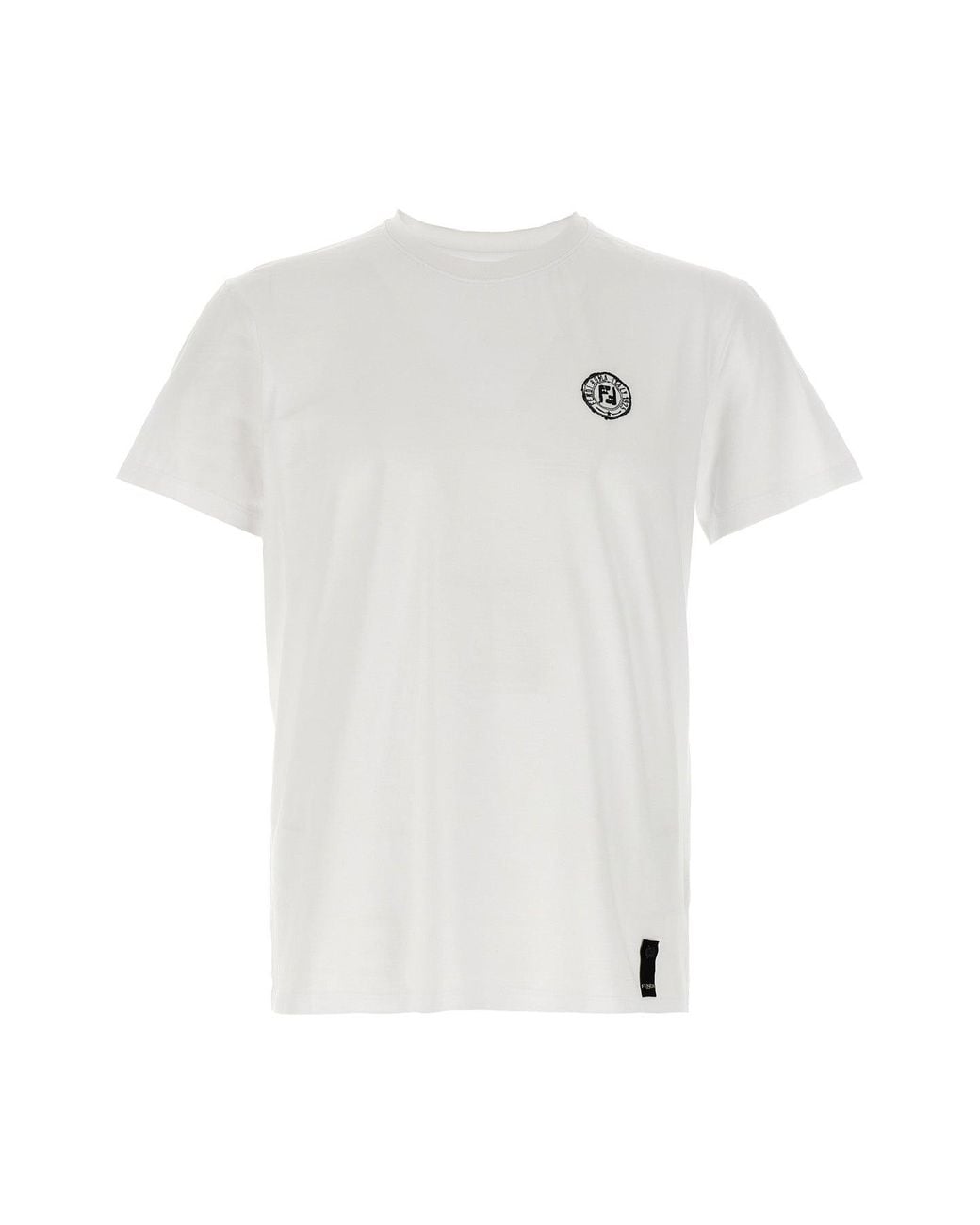 Fendi White Stamp' T-Shirt for men