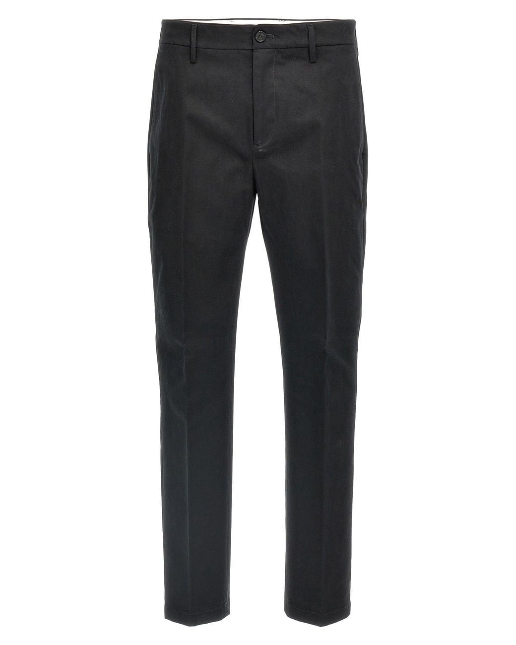 Department 5 Black Chino Trousers 'Idol' for men