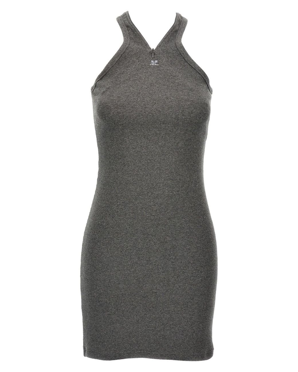 Courreges Gray 'Criss Cross 90's' Dress