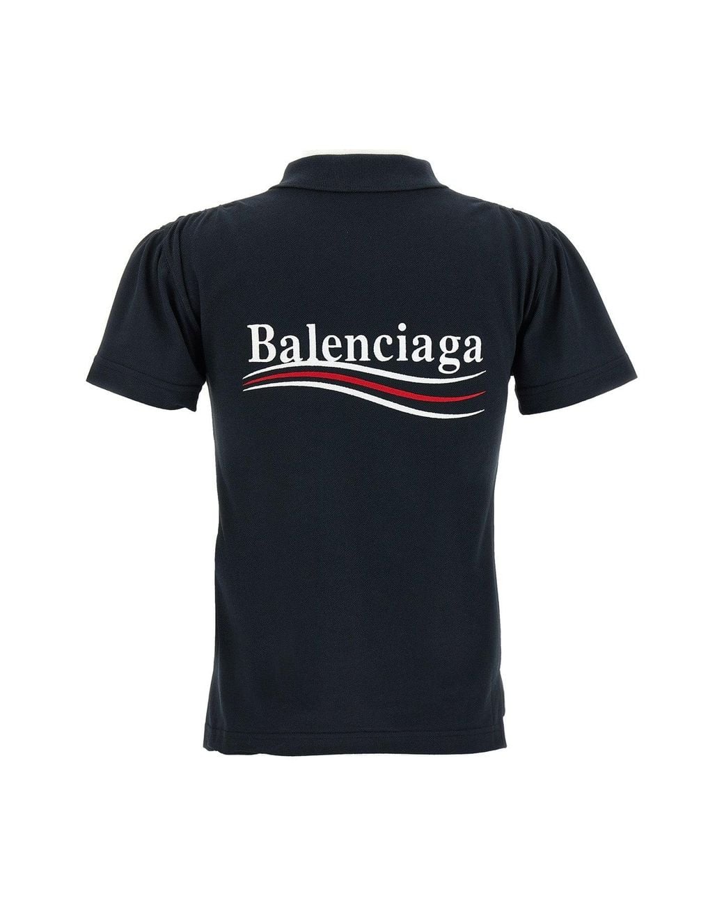 Balenciaga Black Polo 'Logo Embroidery'