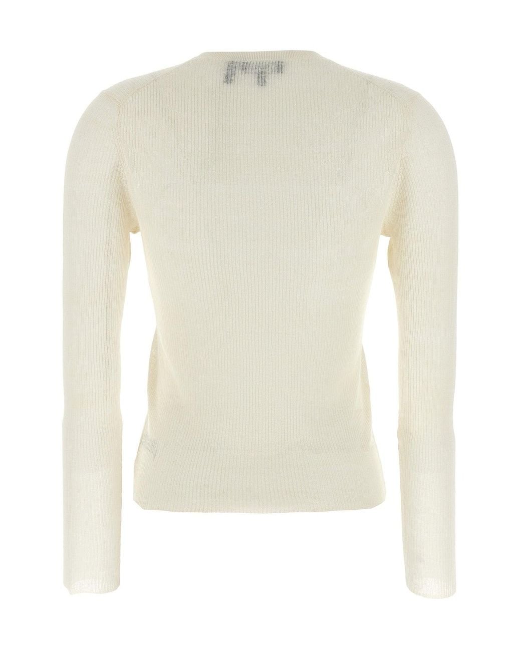 Theory Natural Sweater 'Sheer Rib Ls'