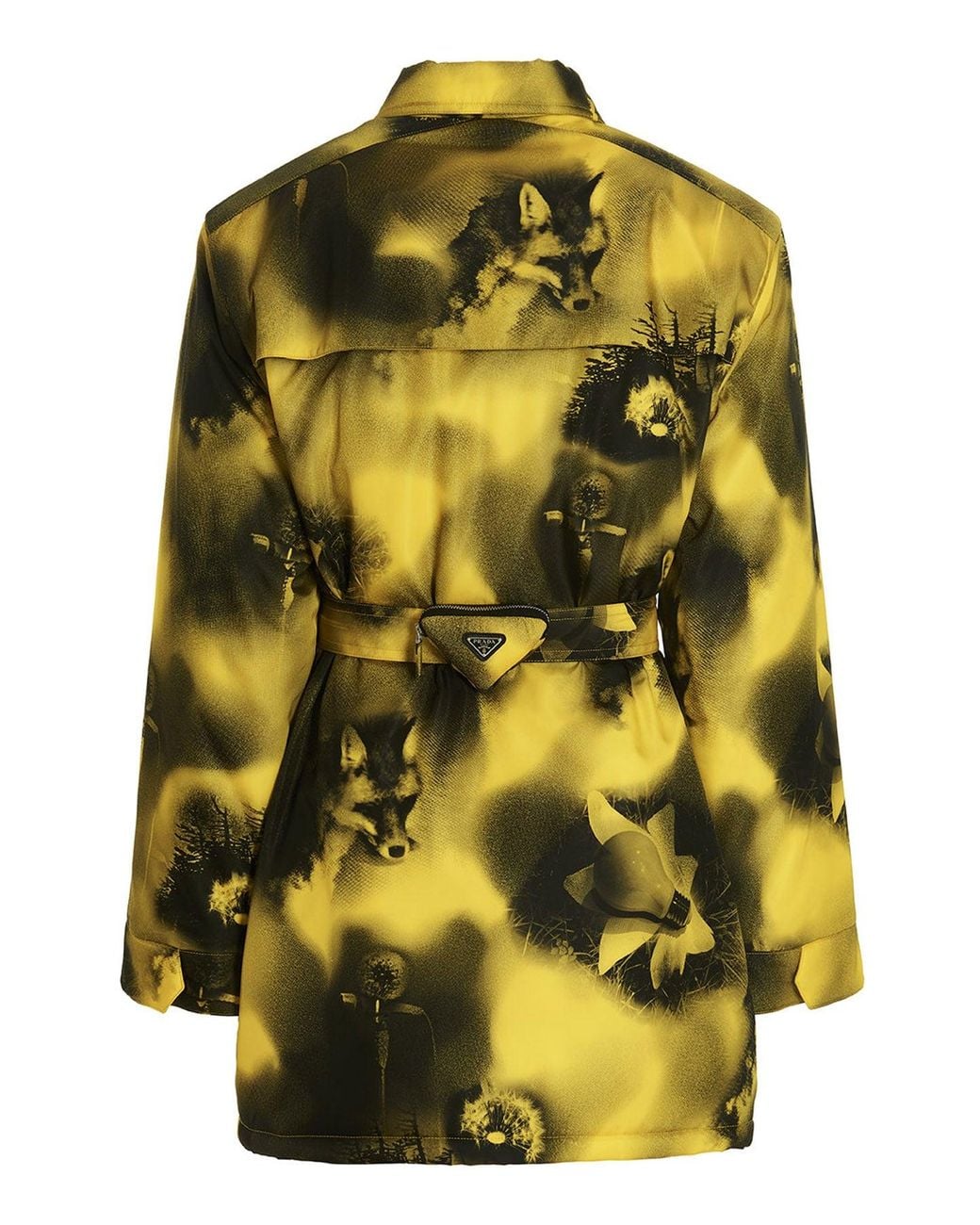 Parka di Prada in Yellow da Uomo