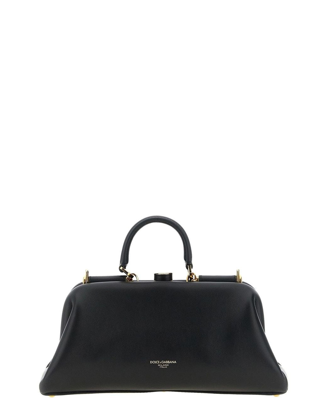 Dolce & Gabbana Black Medium 'Grandma' Handbag