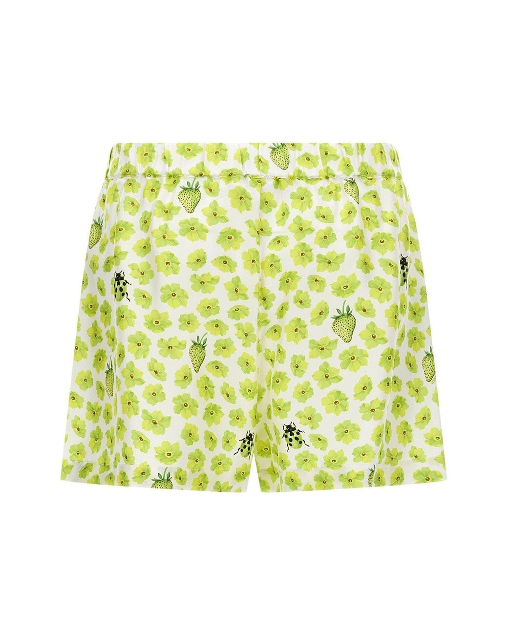 Versace Yellow Shorts 'Strawberry Garden'