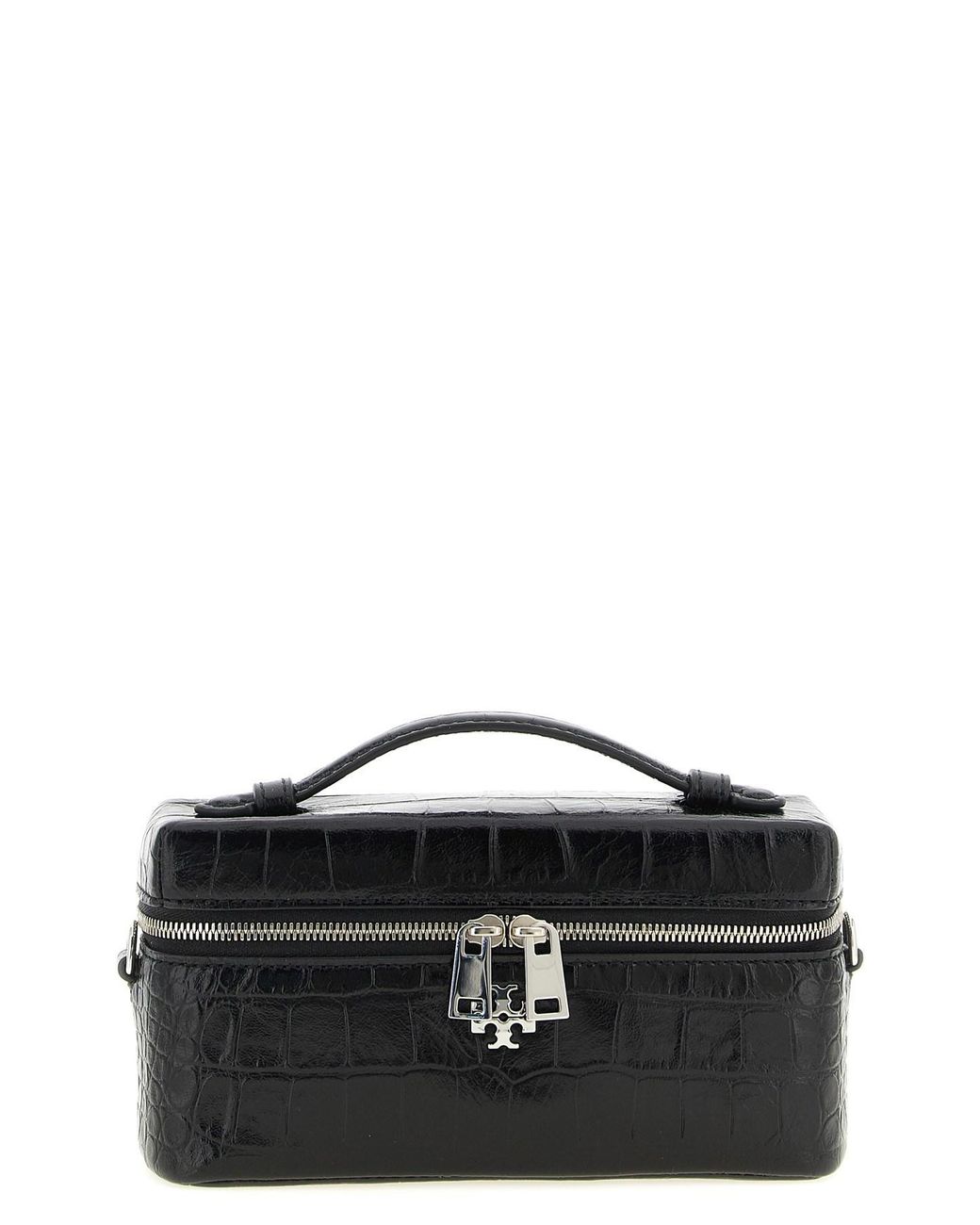 Tory Burch Black 'Charlie' Vanity Case Crossbody Bag