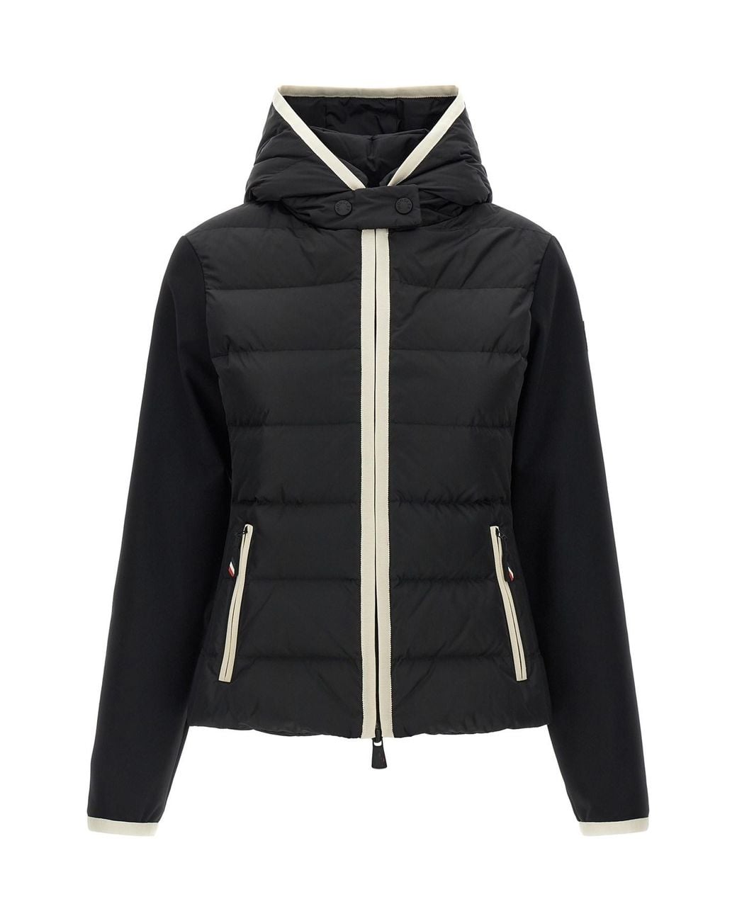 Moncler Black 'padded Zip-up' Cardigan