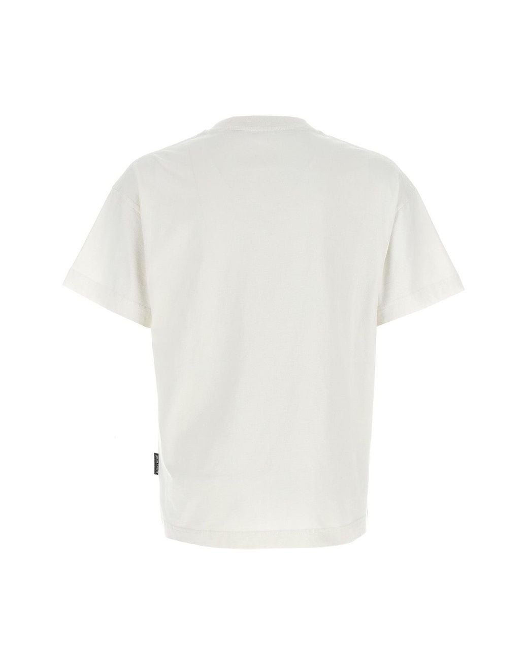 Palm Angels White Graphic Print T-Shirt for men