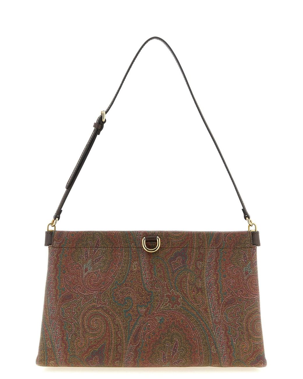 Etro Brown 'talk' Mini Clutch