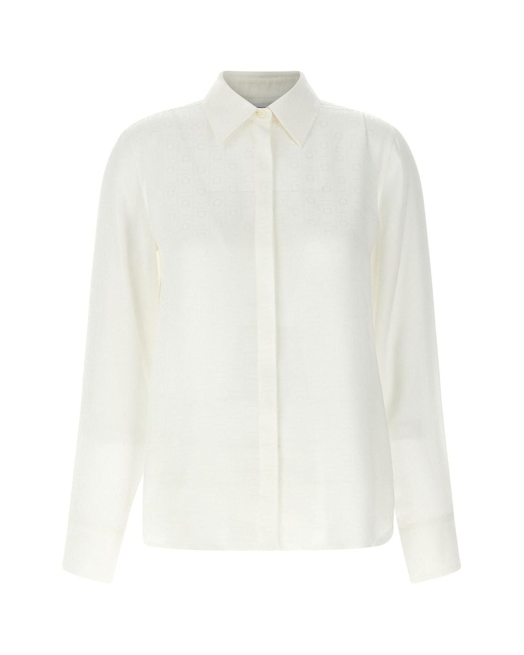 Ferragamo White Silk Blouse
