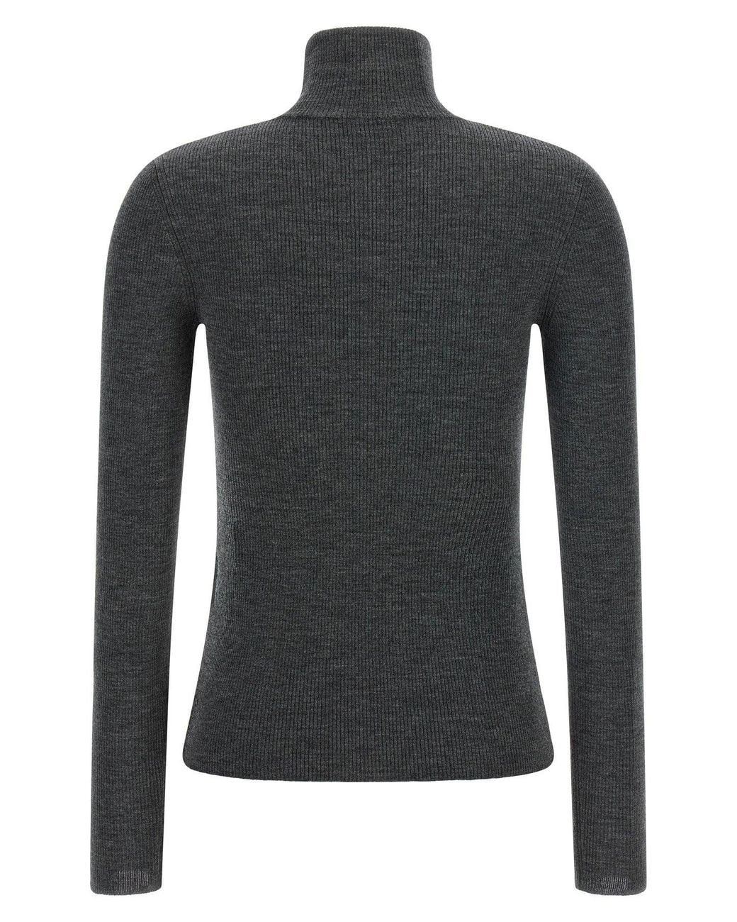 Max Mara Black Cavallo Turtleneck Sweater