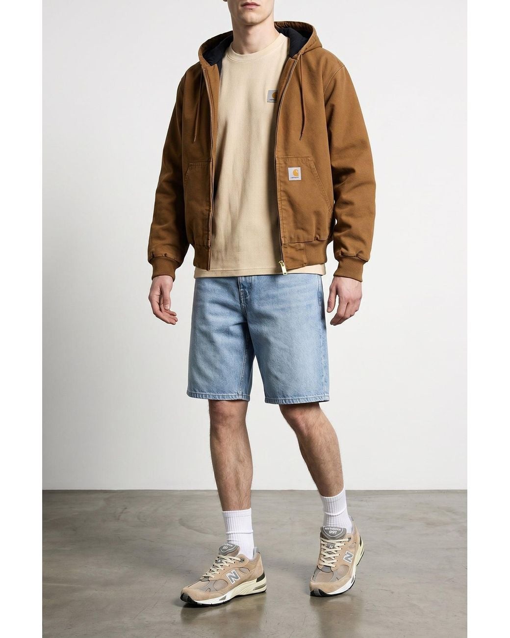 New Balance Natural Suede And Mesh Sneaker