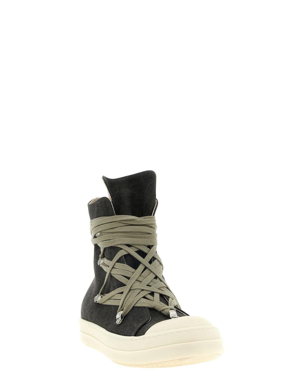 Rick Owens Black Megalace Sneaks for men